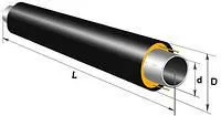 Труба стальная предварительно теплоизолированная в ПЭ оболочке 57/125